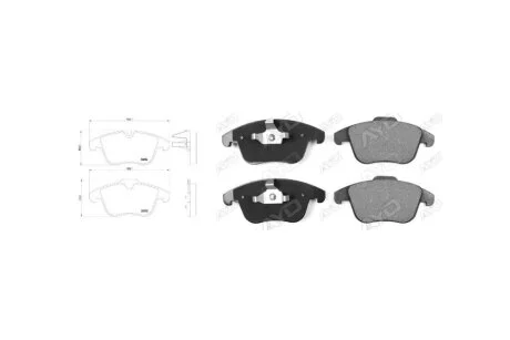 Колодки тормозные передние Citroen C5 Estate (DE_, RE_) (06/02-01/08) (71250AAP) APPLUS '71250AAP