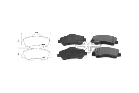 Колодки гальмiвні передні Peugeot 301, 308/Citroen C4, C-Elysee (12-) (71263BAP) APPLUS '71263BAP