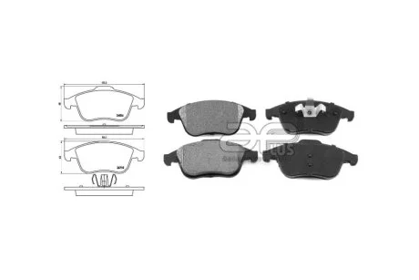 Колодка гальмiвна перед RENAULT SCENIC III (JZ0/1_) (02/09-) APPLUS 71305BAAP