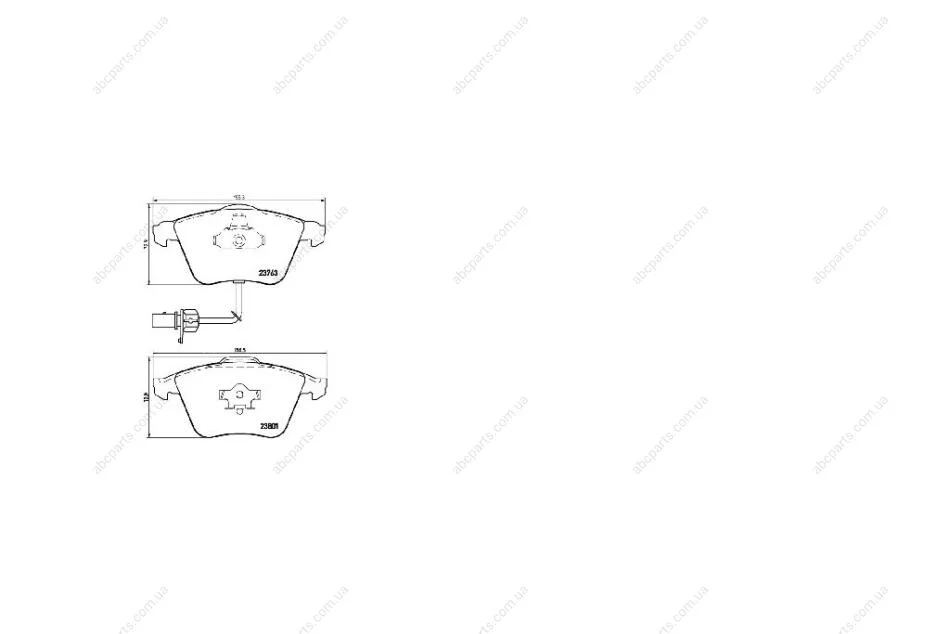 Колодки тормозные перед AUDI A6 (4F2, C6) (04/04-06/11) APPLUS 71312BAAP (фото 1)