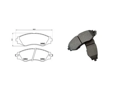 Колодки гальмiвнi передні Daewoo Rezzo (U100)/ Tacuma (09/00-12/04) (71345AAP) APPLUS '71345AAP