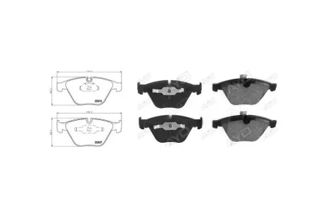 Колодки гальмiвнi передні BMW 5 (E60) (12/01-03/10) (71459AAP) APPLUS '71459AAP