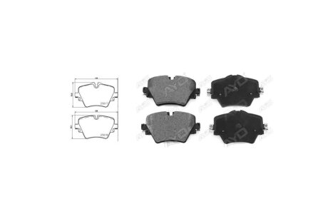 Колодки тормозные передние BMW 5 (G30, F90) (09/16-) APPLUS '71559AAP