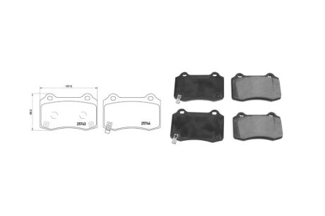 Колодки гальмiвнi передні VW Touareg (7LA, 7L6, 7L7) (10/02-05/10) APPLUS '71724AAP