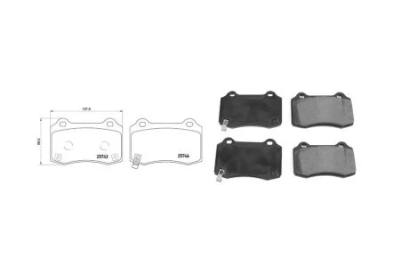 Колодки гальмiвнi передні VW Touareg (7LA, 7L6, 7L7) (10/02-05/10) (71724AAP) APPLUS '71724AAP