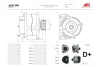 Генератор Opel Astra G, Vectra B, Zafira A 2.0d (100A) (A0413PR) AS 'A0413PR (фото 1)