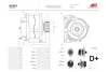 Генератор Opel Astra G, Vectra B 1.4-2.2i (100A) (A1001) AS 'A1001 (фото 1)