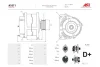 Генератор Opel Astra (G,H), Vectra C 1.4, 1.6, 1.8, 2.0i (100A) (A1011) AS 'A1011 (фото 2)