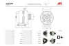 Генератор Fiat Doblo (05-), Fiorino (07-) 1.3d (75A) (A3078PR) AS 'A3078PR (фото 1)