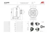 Генератор Fiat Doblo (05-), Fiorino (07-) 1.3d (75A) (A3104PR) AS 'A3104PR (фото 2)