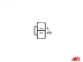 Генератор Hyundai Accent IV, Elantra (IV,V)/ Kia Ceed (06-12) 1.4, 1.6i (90A) (A3176) AS 'A3176 (фото 5)