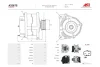 Генератор Ford Fiesta VI, Focus III 1.5, 1.6d (150A) (A3267S) AS 'A3267S (фото 2)