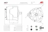 Генератор Fiat Doblo (10-), Ducato (11-) 1.6, 2.0d/ Opel Astra H, Vectra C, Zafira B 1.9d (120A) (A4073) AS 'A4073 (фото 1)