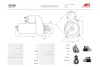 Стартер Opel Astra F, Vectra B 1.6, 1.8, 2.0i (9 зуб.) (S0126) AS 'S0126 (фото 1)