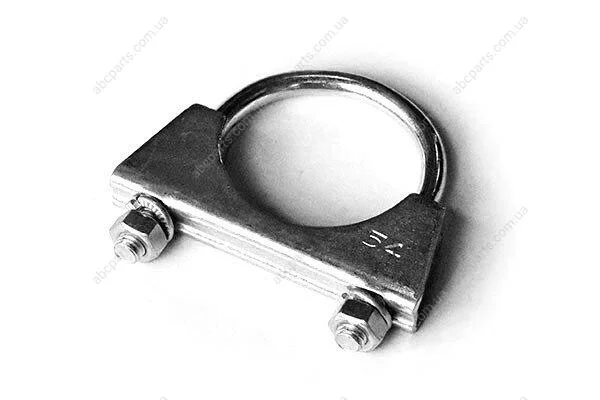 Хомут глушника стремяночний M8 Ф54 мм (оцинк. сталь) (кратно 2шт) Asam ASAM 55319 (фото 1)