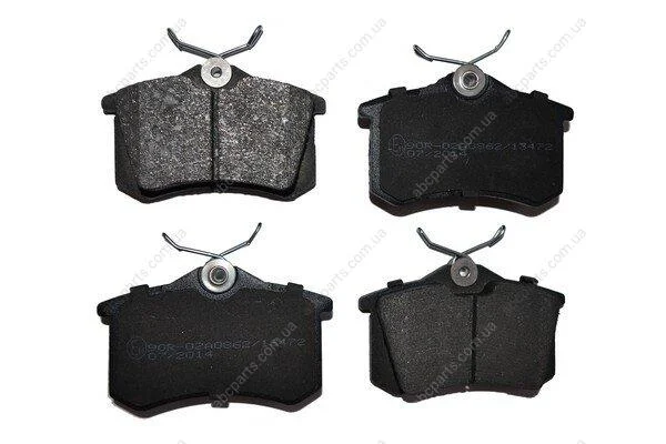 Колодки гальмівні дискові задн Audi A4, A6 (95-)/Citroen C4 (04-)/Peugeot 307, 308 (03-)/Renault Clio, Megane (02-) Asam ASAM 71306 (фото 1)