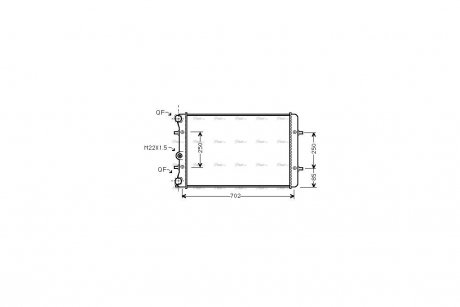 Радиатор охлаждения двигателя AVA AVA COOLING AI2155