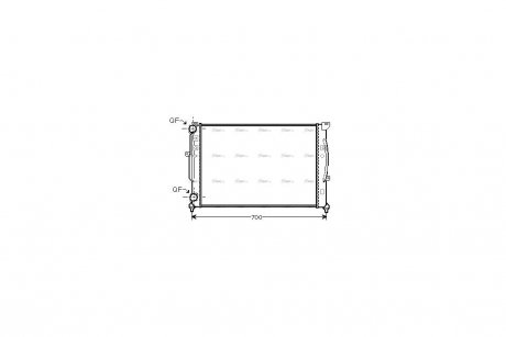 Радиатор охлаждения двигателя AVA AVA COOLING AI2189