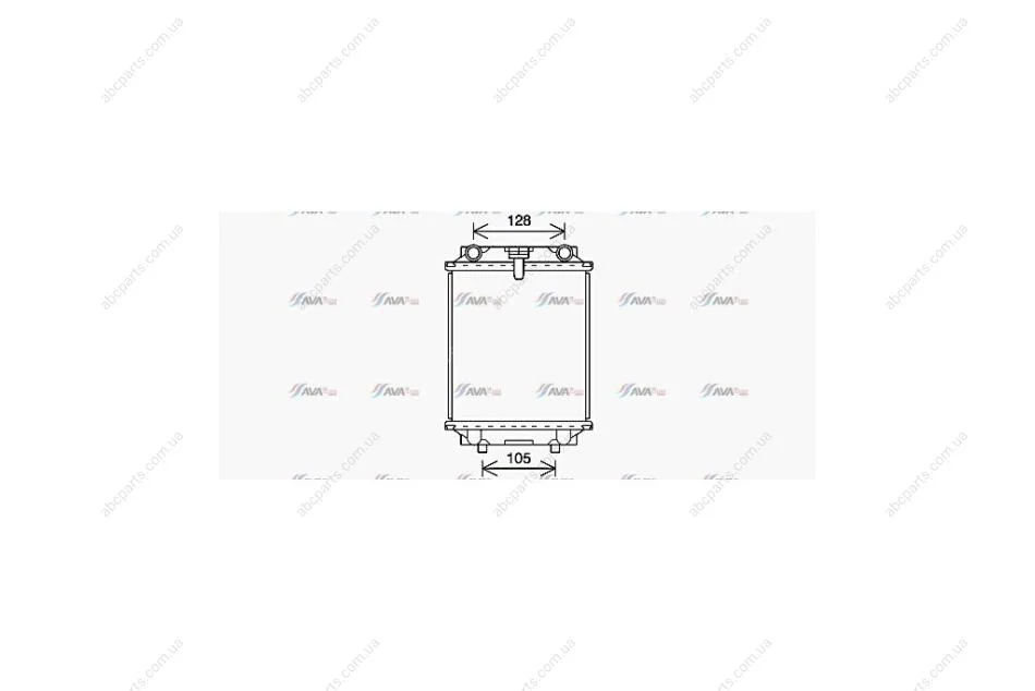 Радіатор охолодження двигуна Audi A1, A3 (12-20)/Seat Leon (13-20)/VW Jetta, Golf (10-20) 2.0 TSI, TFSI (AI2415) AVA AVA COOLING 'AI2415 (фото 1)
