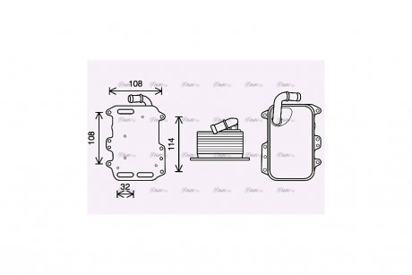 Радиатор масляный AVA AVA COOLING AI3405