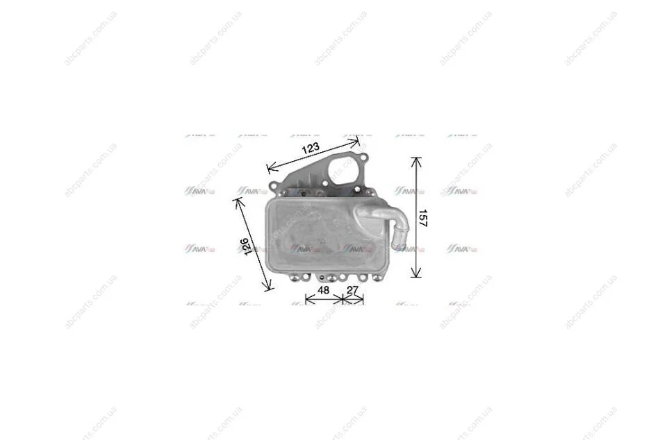 Радіатор масляний VAG Q7 I 07> Touareg II 10> 3,0TDI AVA AVA COOLING AI3405H (фото 1)