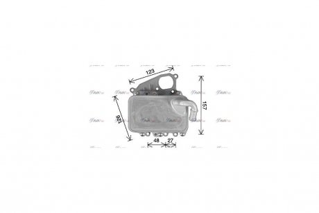 Радиатор масляный VAG Q7 I 07> Touareg II 10> 3,0TDI AVA AVA COOLING AI3405H