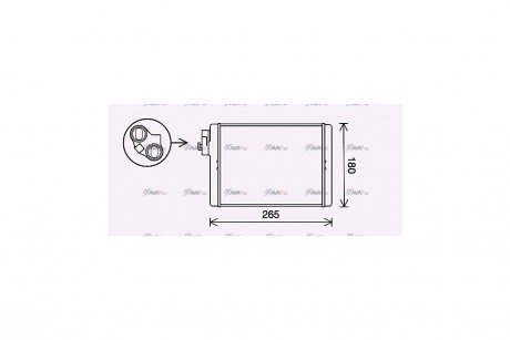 Радиатор отопителя салона Audi A4 08>15 ; Q5 08>17 AVA COOLING AI6408