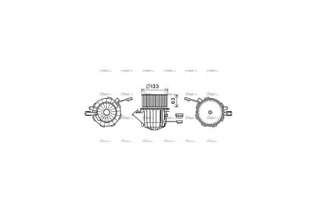 Вентилятор отопителя салона Audi A4 12>15, A5 12/11>, Q5 12/12>, Porsche Macan I AVA AVA COOLING AI8394