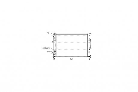 Радиатор охлаждения двигателя AVA AVA COOLING AIA2123
