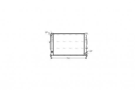 Радиатор охлаждения двигателя AVA AVA COOLING AIA2124