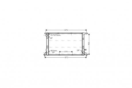 Радиатор охлаждения двигателя AVA AVA COOLING AIA2290