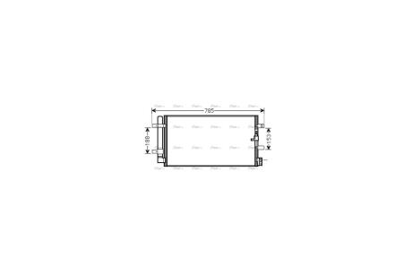 Радиатор кондиционера Audi A4 1,8i 2,0i 2,0d 3,0d 07-, Audi Q5 2,0i 2,0d 3,0d 3,0i 08- AVA AVA COOLING AIA5360D
