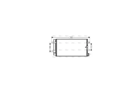 Радіатор кондиціонера Audi A4 1,8i 2,0i 2,0d 3,0d 07-, Audi Q5 2,0i 2,0d 3,0d 3,0i 08- AVA AVA COOLING AIA5360D