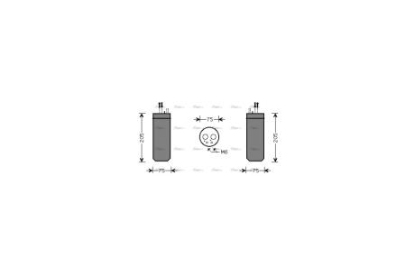 Осушитель кондиционера Audi A6 (08-11) 2,0 - 3,2 FSI AVA AVA COOLING AID210