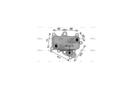 Радіатор масляний Fiat Doblo (10-), Tipo (16-)/Jeep Renegade (15-)/Opel Combo (15-) 1.6 JTD AVA AVA COOLING 'AL3152