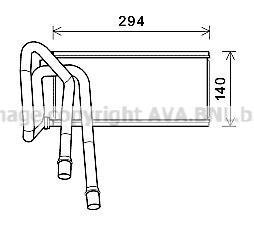 Радиатор отопителя салона Range Rover Sport 05>13 AVA COOLING 'AUA6226