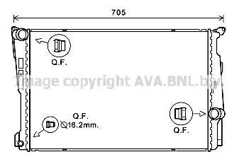 Радиатор охлаждения двигателя BMW X3 F25 (11-17) AVA AVA COOLING 'BW2546