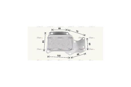 Радиатор масляный BMW 1 F20 (11-), 3 F30 (12-), 5 G30 (17-), X3 G01 (18-) 1.5i, 2.0i AVA AVA COOLING 'BW3621