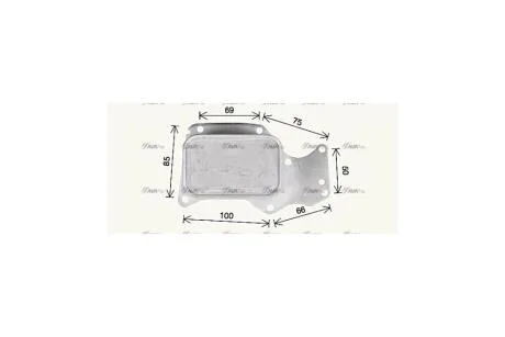 Радиатор масляный BMW 1 F20 (11-), 3 F30 (12-), 5 G30 (17-), X3 G01 (18-) 1.5i, 2.0i (BW3621) AVA AVA COOLING 'BW3621