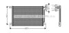 Радіатор кондиціонера BMW 3 E46 (98-), X3 E83 (03-) 2.0D, 3.0D AVA AVA COOLING 'BW5215 (фото 1)