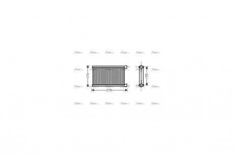 Радиатор отопителя салона BMW 3E90 1E87 Denso ver. AVA AVA COOLING BW6344