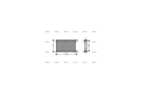 Радіатор обігрівача салону BMW 3E90 1E87 Denso ver. AVA AVA COOLING BW6344