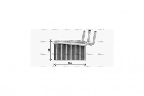 Радиатор отопителя салона BMW X5 e70 X6 e71 X5 f15 X6 f16 AVA COOLING BW6599