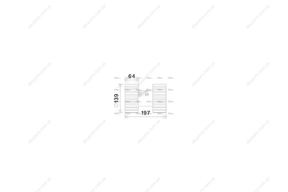 Вентилятор обігрівача салону BMW 3 (E46) (98-05), X3 (E83) (04-) (BW8480) AVA AVA COOLING 'BW8480 (фото 1)