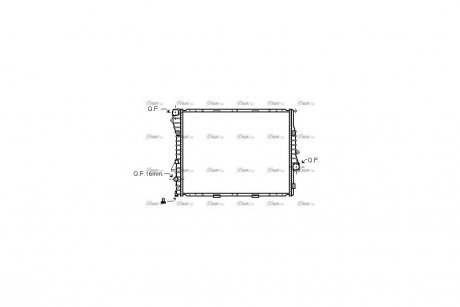 Радиатор охлаждения двигателя BMW X5e53 AT 3,0d 3,0i 4,4i 00>03 AVA COOLING BWA2275
