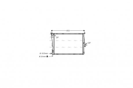 Радиатор охлаждения двигателя AVA AVA COOLING BWA2291