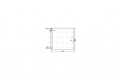 Радиатор охлаждения двигателя AVA AVA COOLING BWA2436