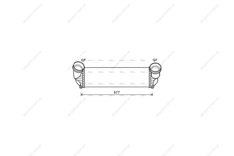 Інтеркулер BMW X5e70 X5F15 AVA AVA COOLING BWA4543 (фото 1)