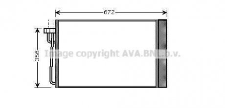 Радиатор кондиционера BMW 5E60 520-530i, 7E65 730-750i AVA COOLING 'BWA5267D