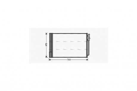 Радиатор кондиционера AVA AVA COOLING BWA5370D